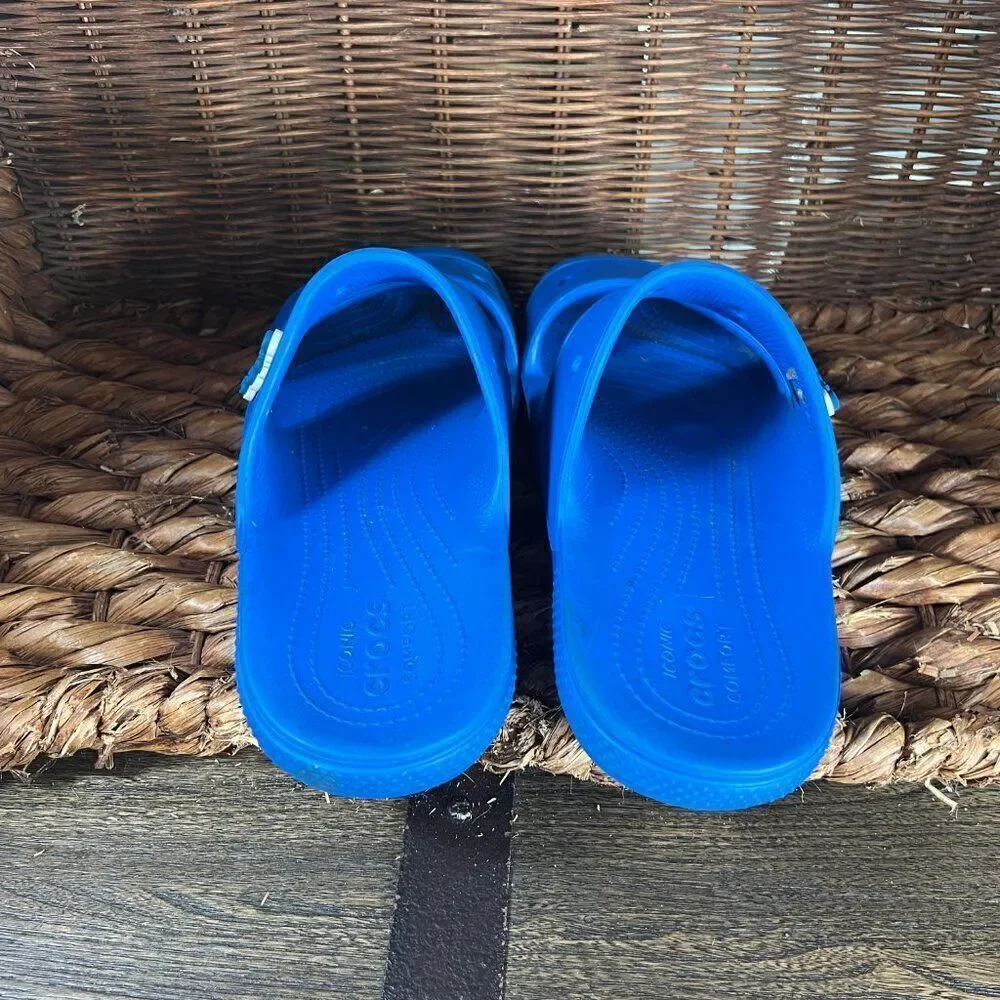 Crocs Men's Blue Slip On‎ 2 Strap Classic Sandals Size 13